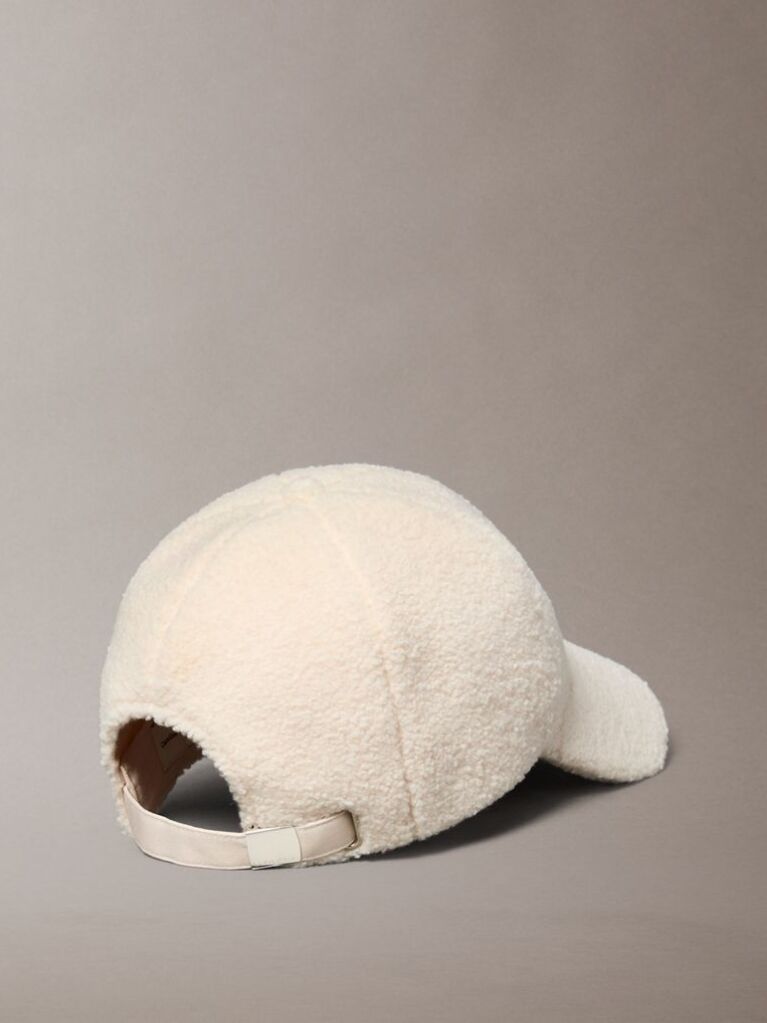 Beige Boucle Baseball Cap  Women