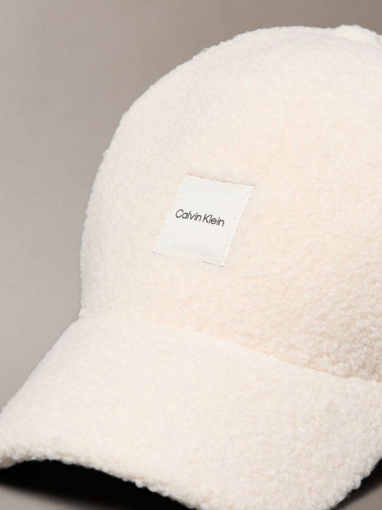 Beige Boucle Baseball Cap  Women