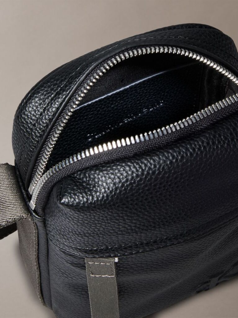 Black Crossbody Reporter Bag  Men