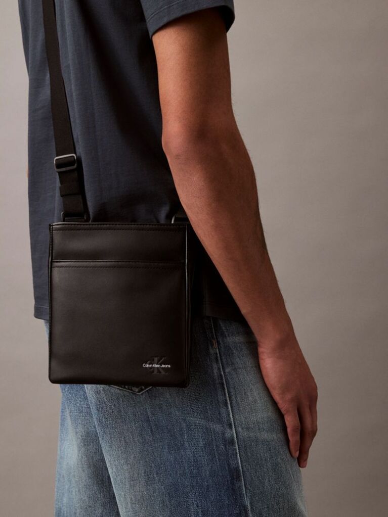 Black Logo Crossover Bag  Men