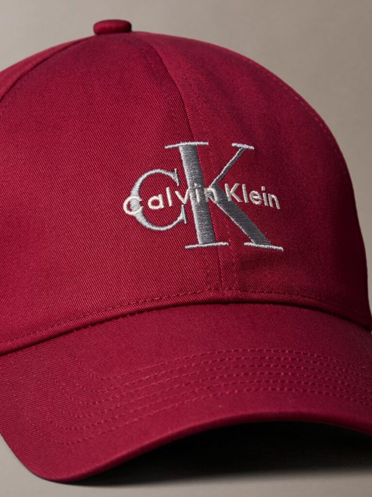 Κόκκινο Καπέλο Από Twill Με Λογότυπο  Άνδρας