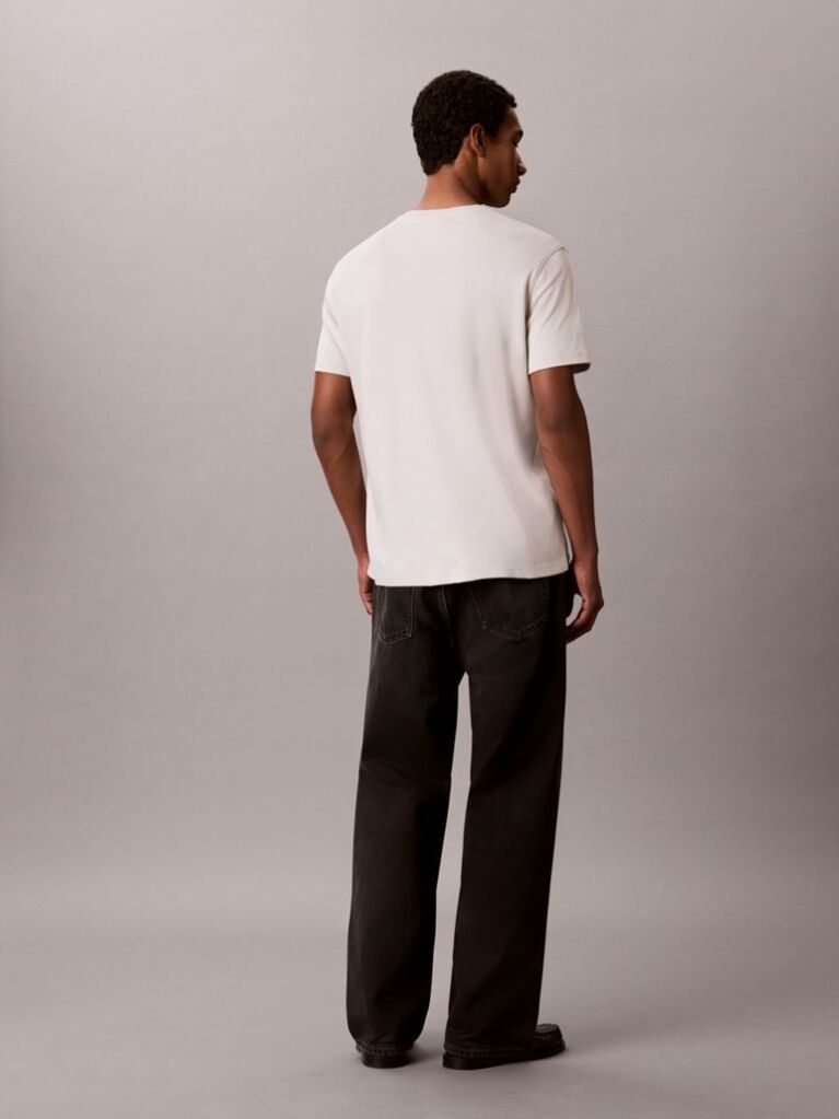 Beige Pima Cotton T-shirt  Men