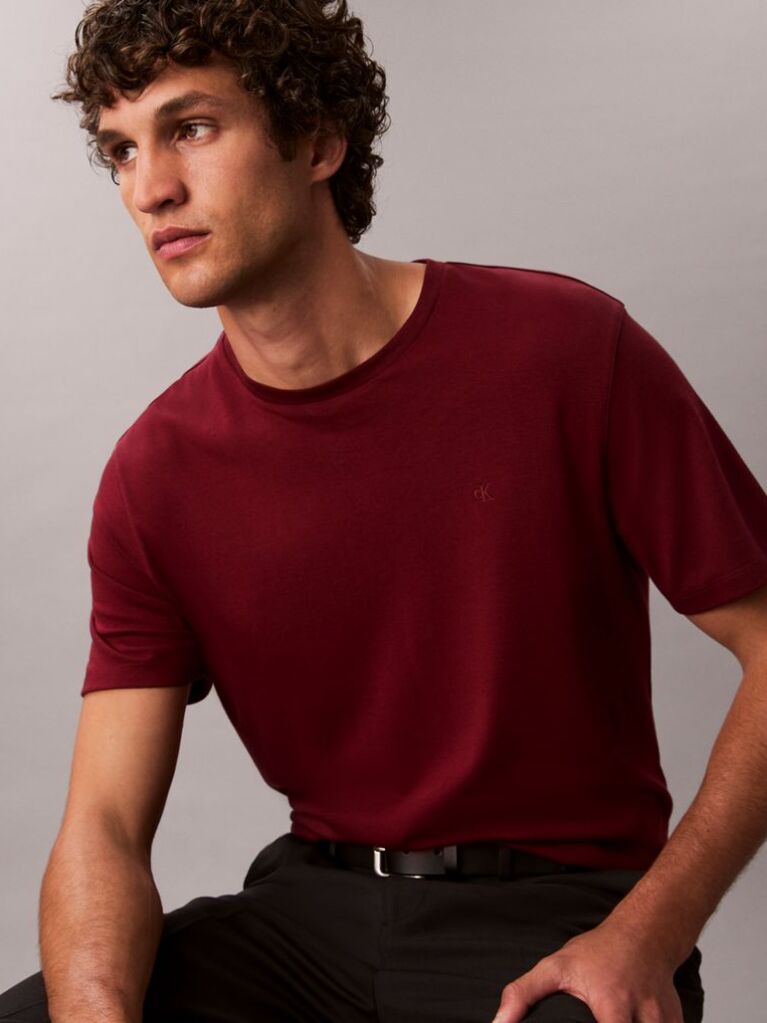 Red Pima Cotton T-shirt  Men