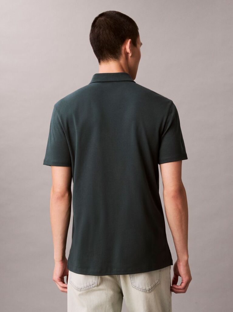 Green Pima Cotton Polo Shirt  Men