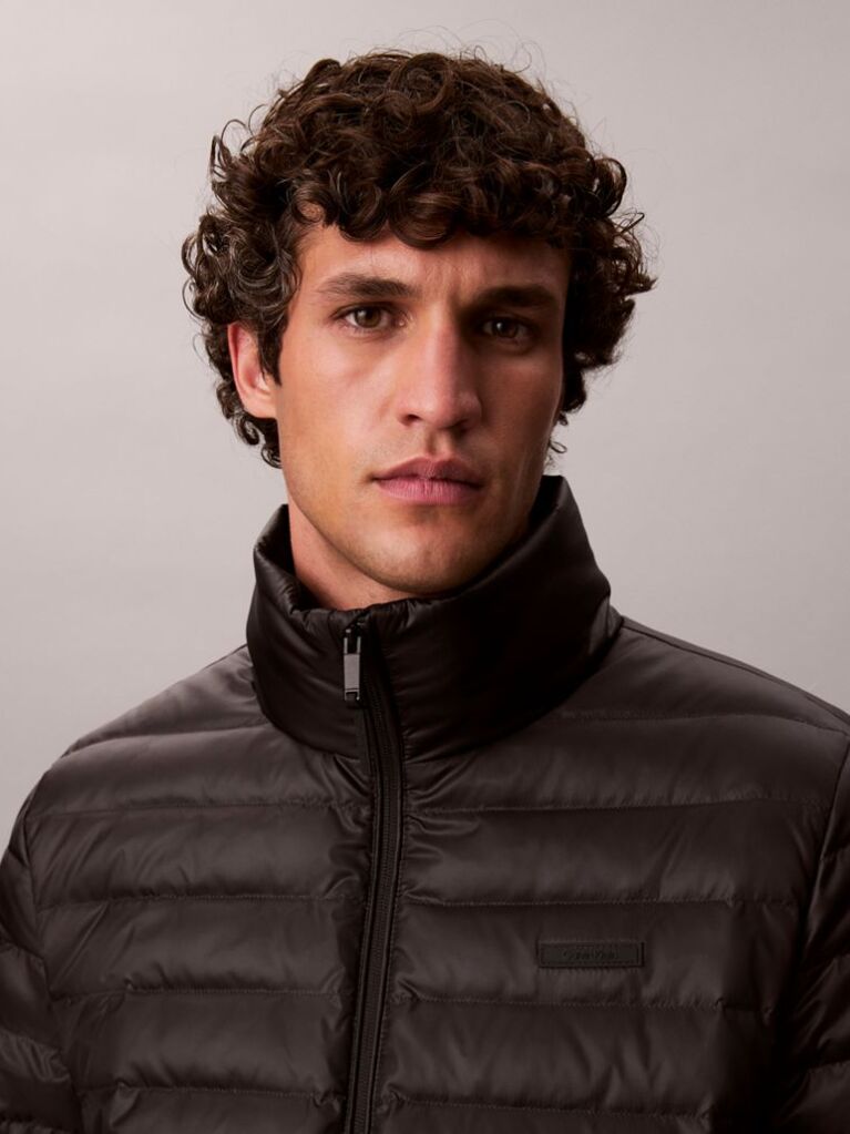 Black Lightweight Puffer Jacket  Men