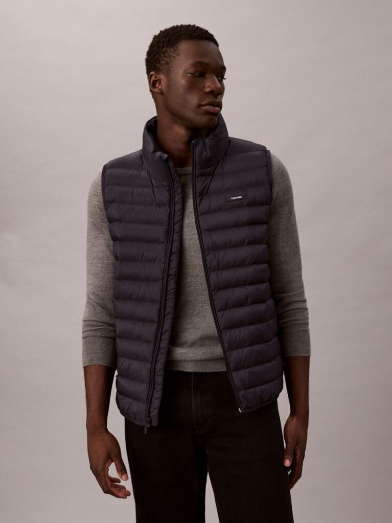 Blue Puffer Vest  Men