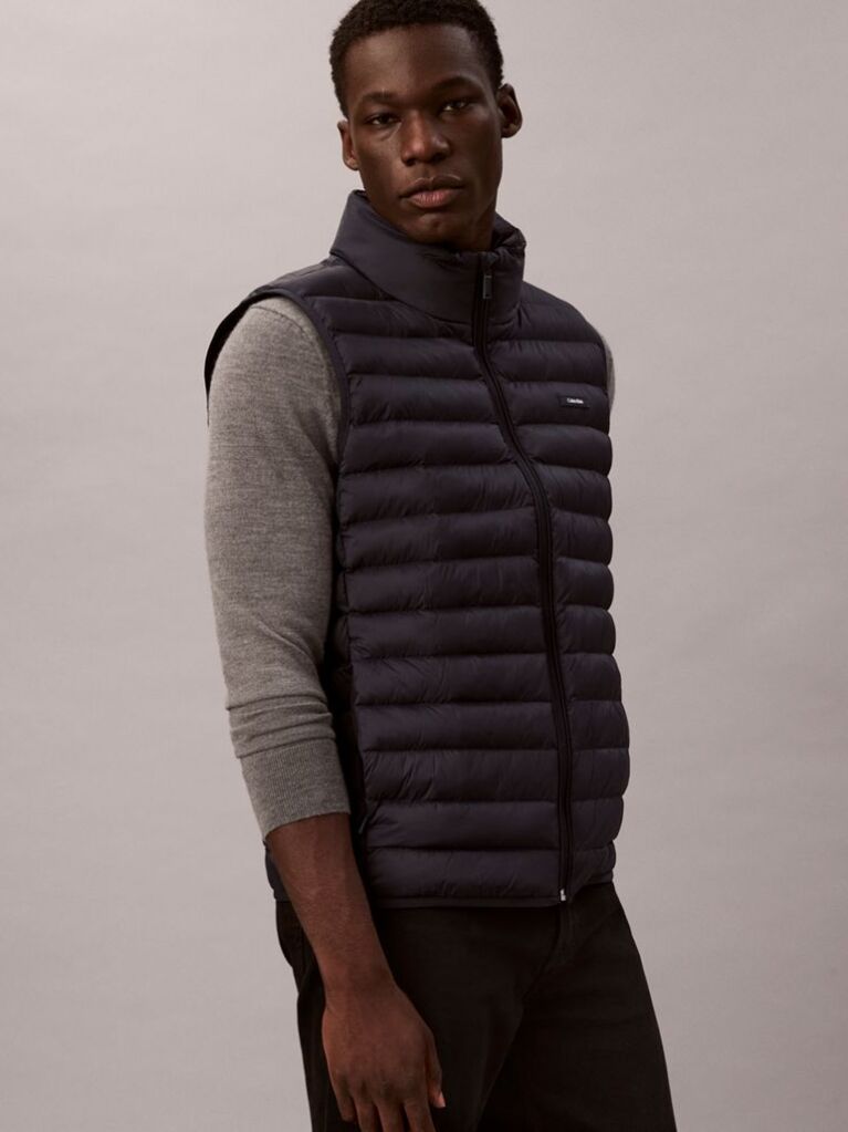 Blue Puffer Vest  Men