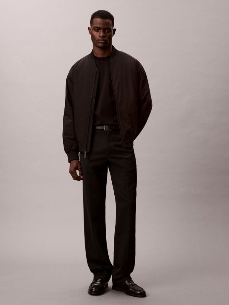 Black Bomber Jacket  Men