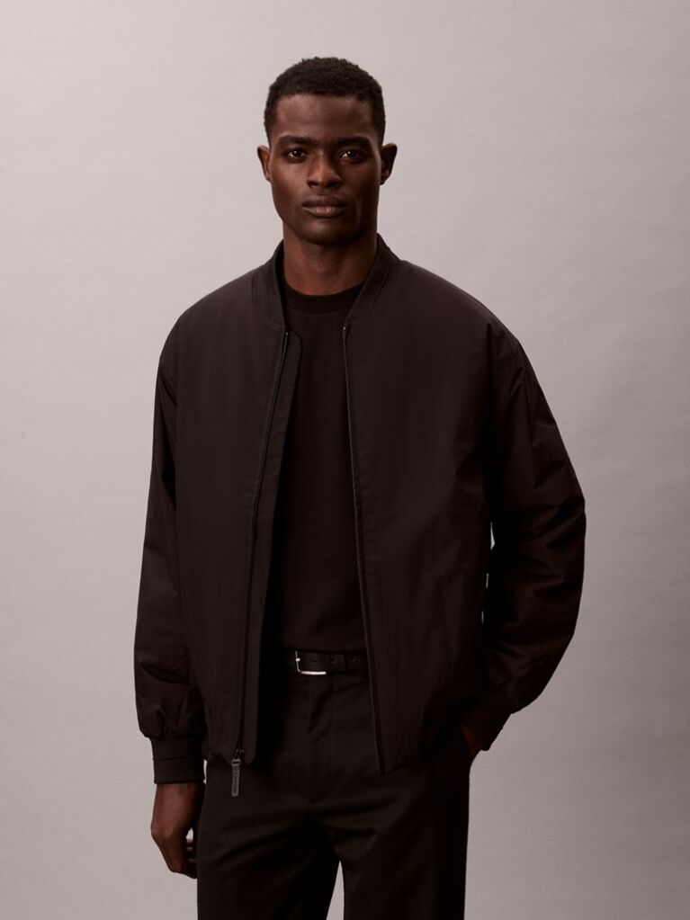 Black Bomber Jacket  Men