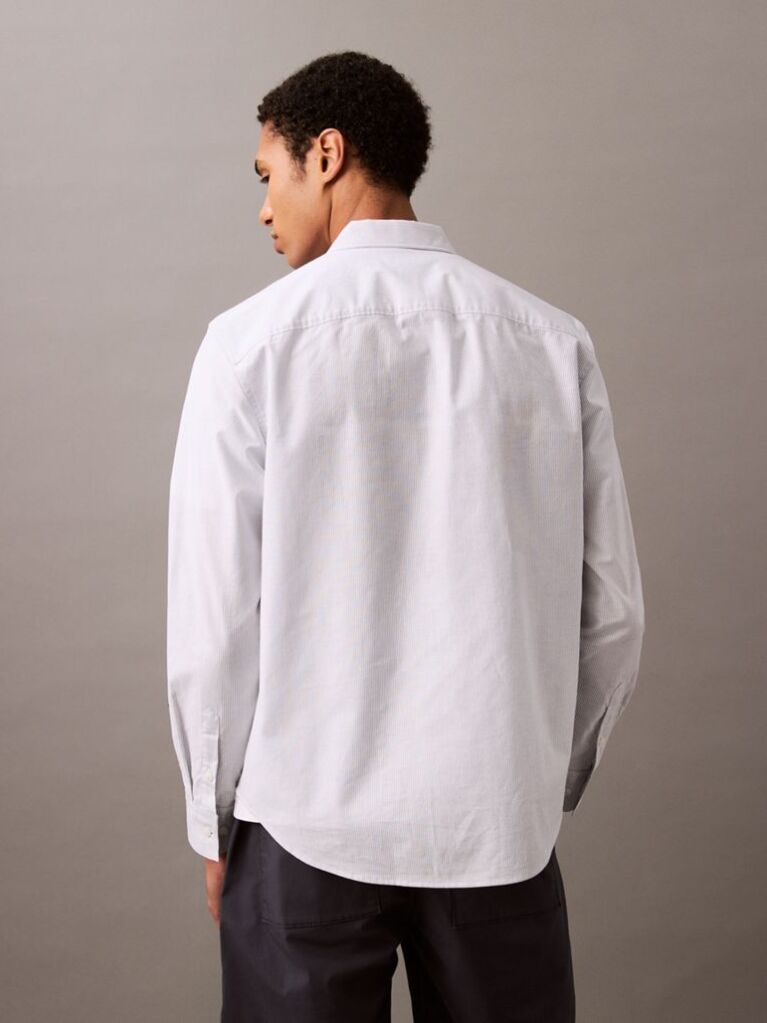 Blue Logo Appliqué Oxford Shirt  Men