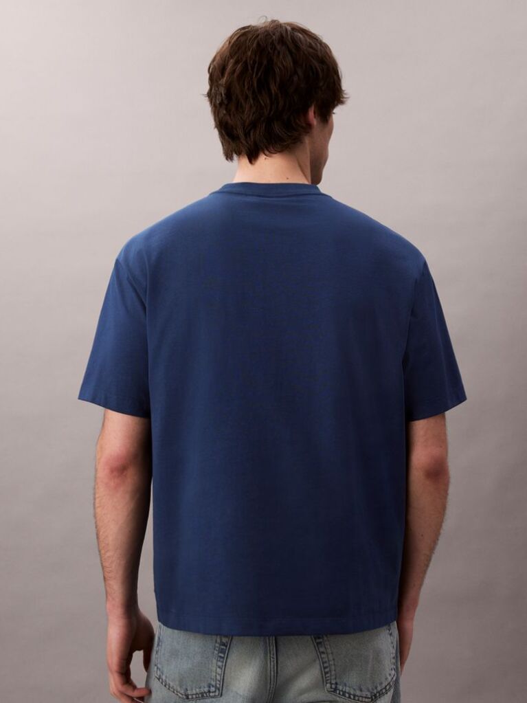 Μπλε Κοντομάνικο T-Shirt  Άνδρας