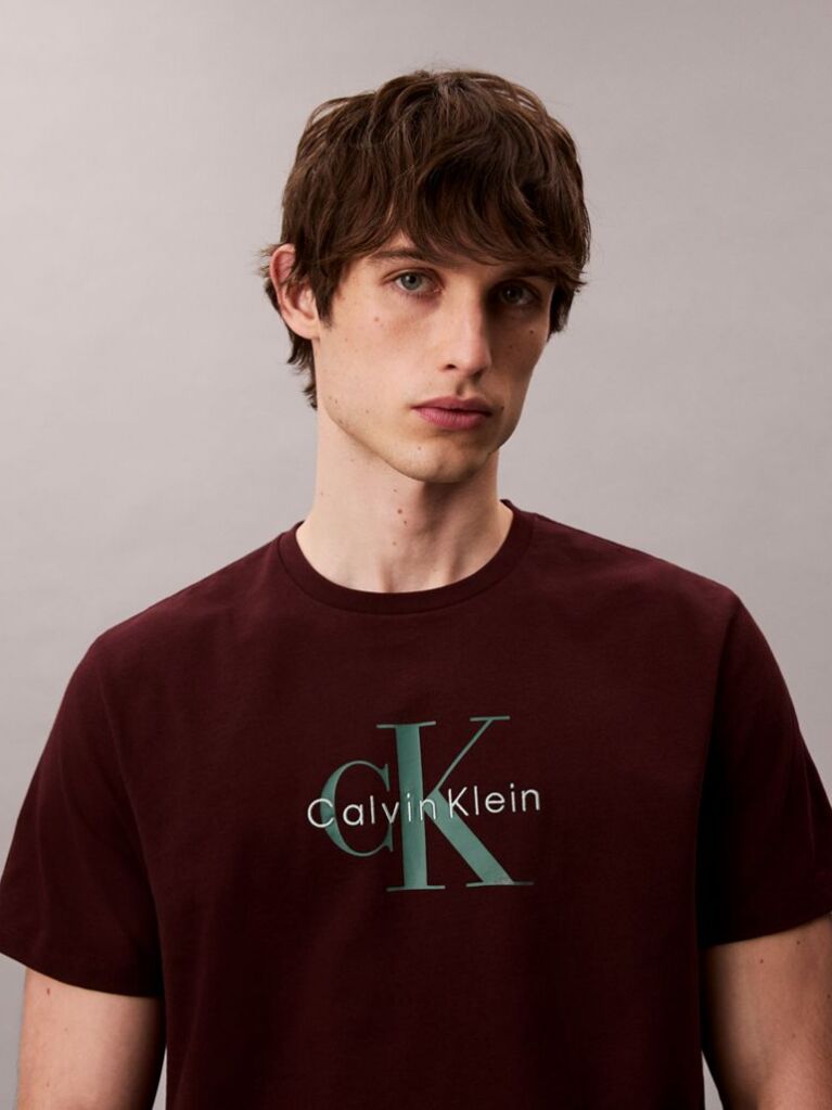 Brown Monogram Logo T-Shirt  Men