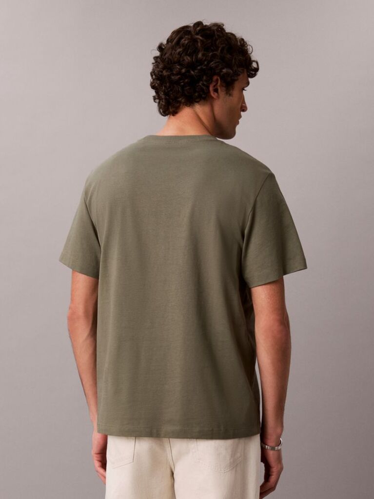 Green Monogram Logo T-Shirt  Men