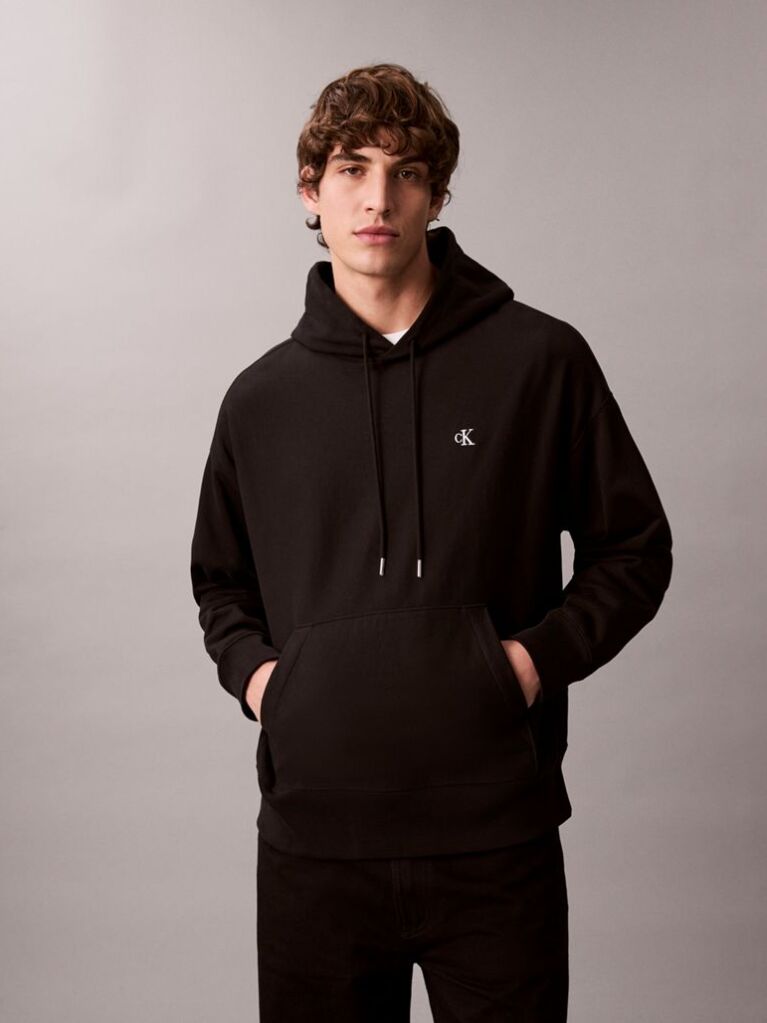 Black Terry Hoodie  Men