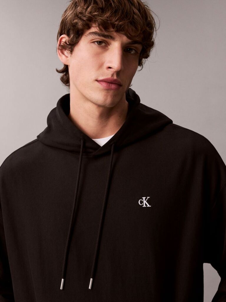 Black Terry Hoodie  Men