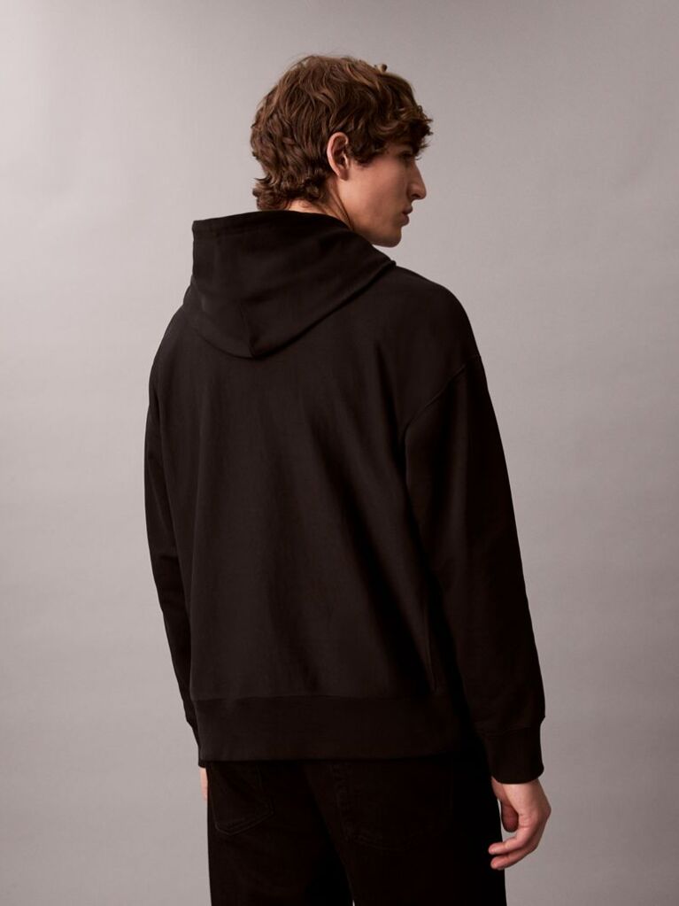 Black Terry Hoodie  Men