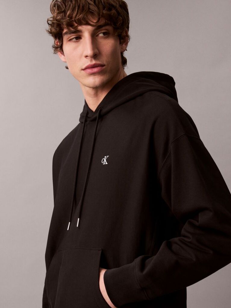Black Terry Hoodie  Men