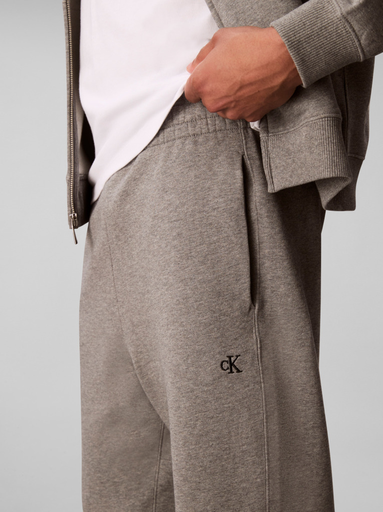 Grey Terry Monogram Jogger  Men