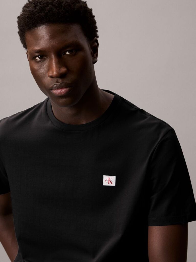 Multi 2 Pack Cotton Badge T-shirts  Men
