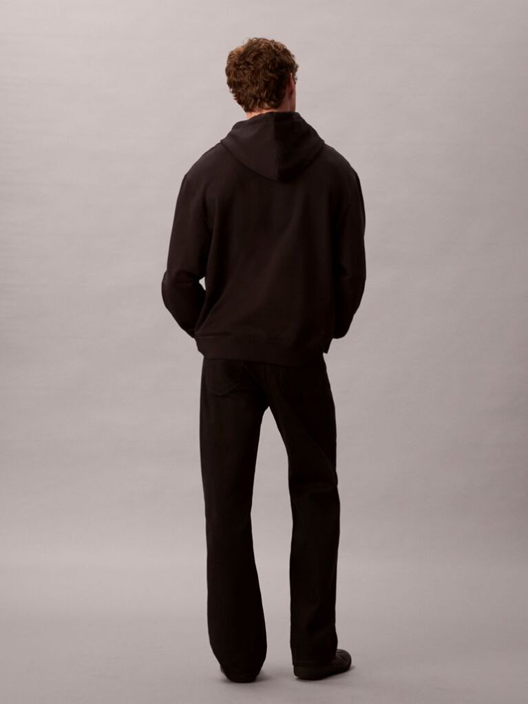 Black Logo Graphic Hoodie  Men
