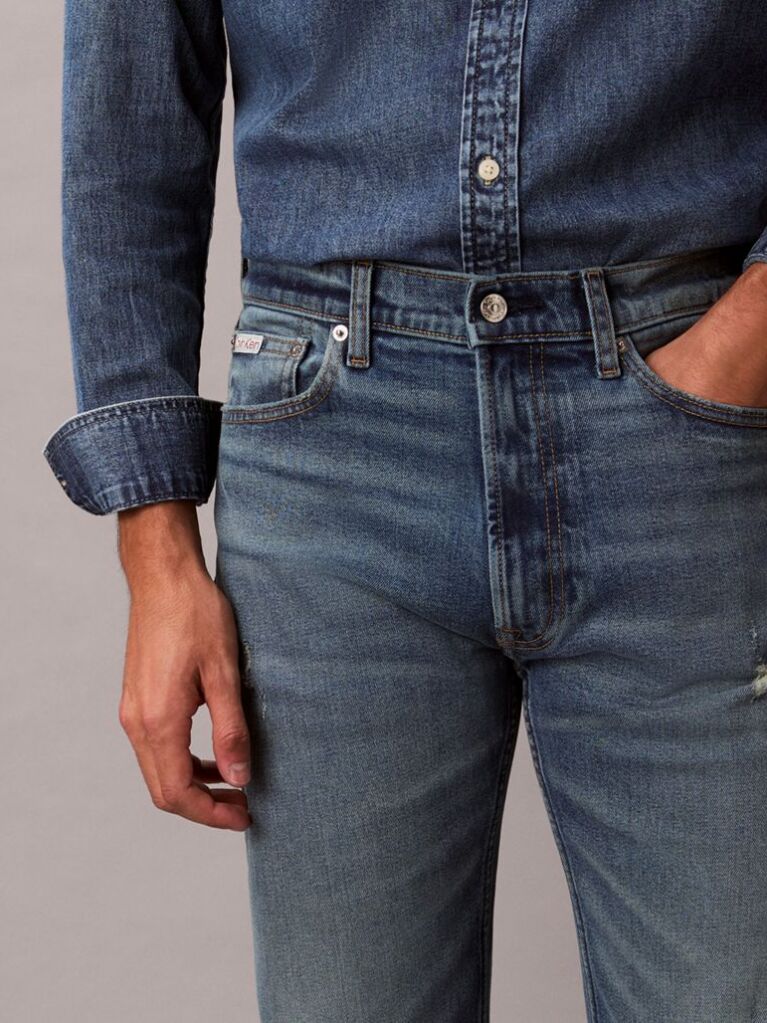 Denim Τζιν Σε Ίσια Γραμμή  Άνδρας