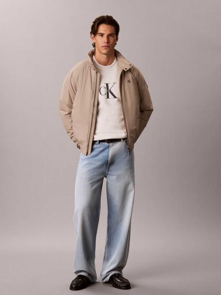 White Cotton Terry Monogram Sweatshirt  Men