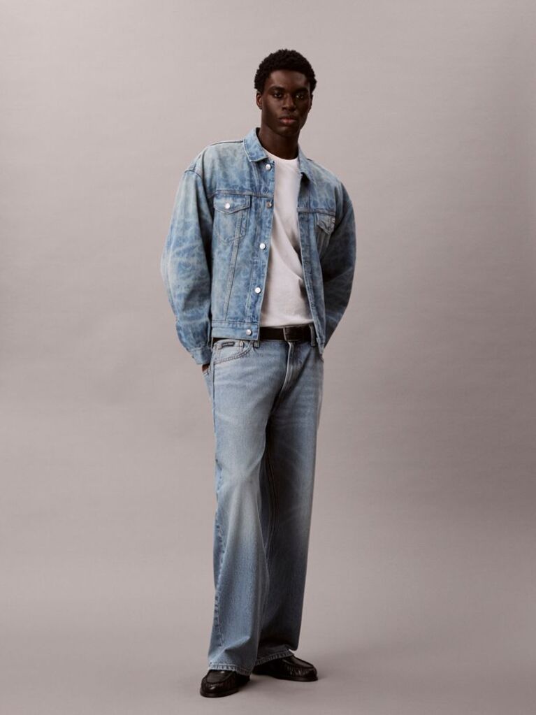 Denim 90s Logo Denim Jacket  Men