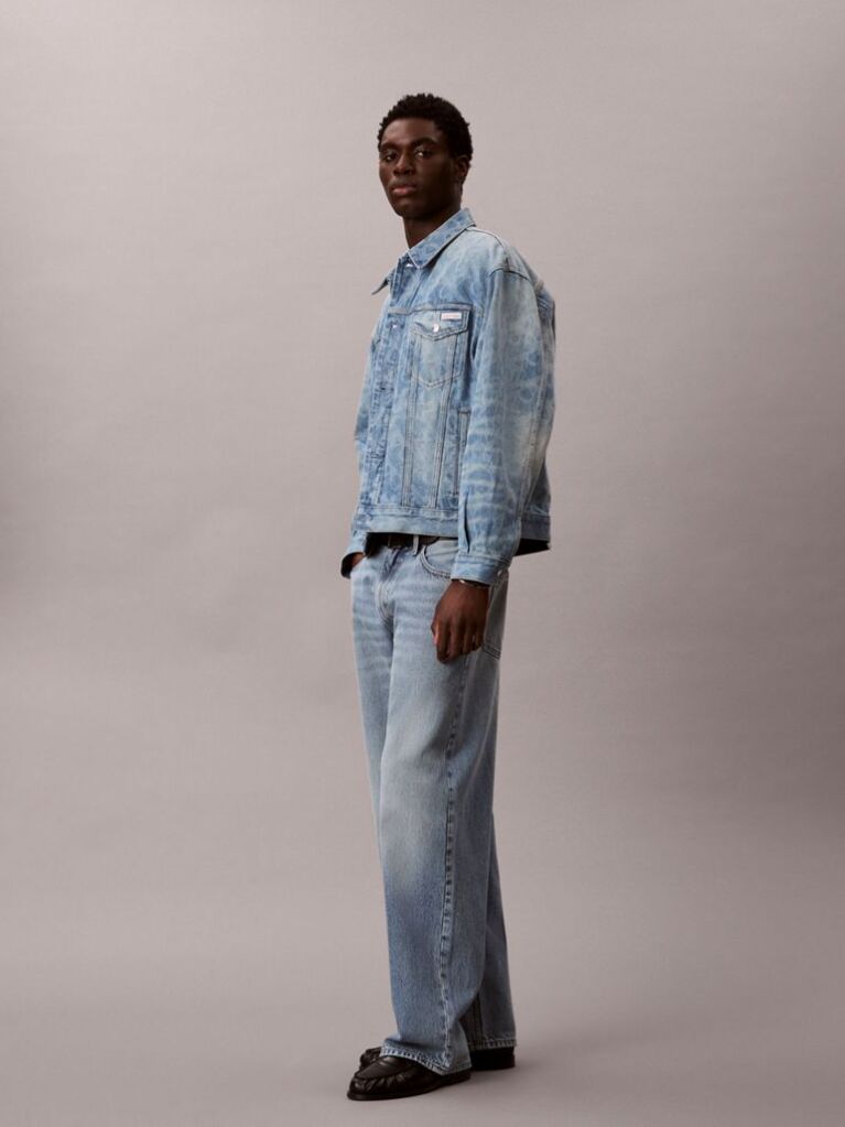 Denim 90s Logo Denim Jacket  Men