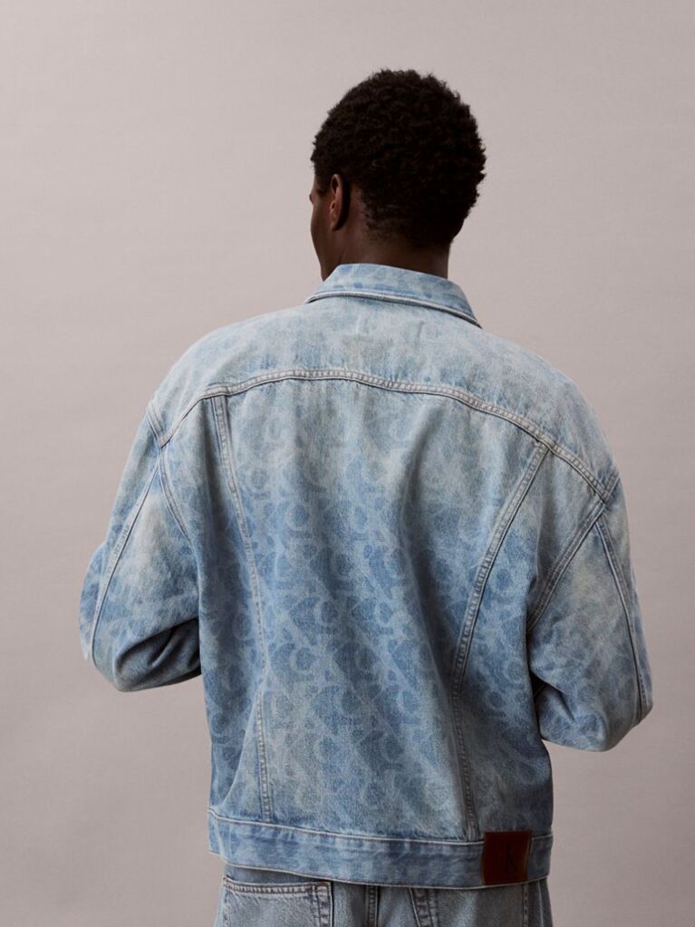 Denim 90s Logo Denim Jacket  Men