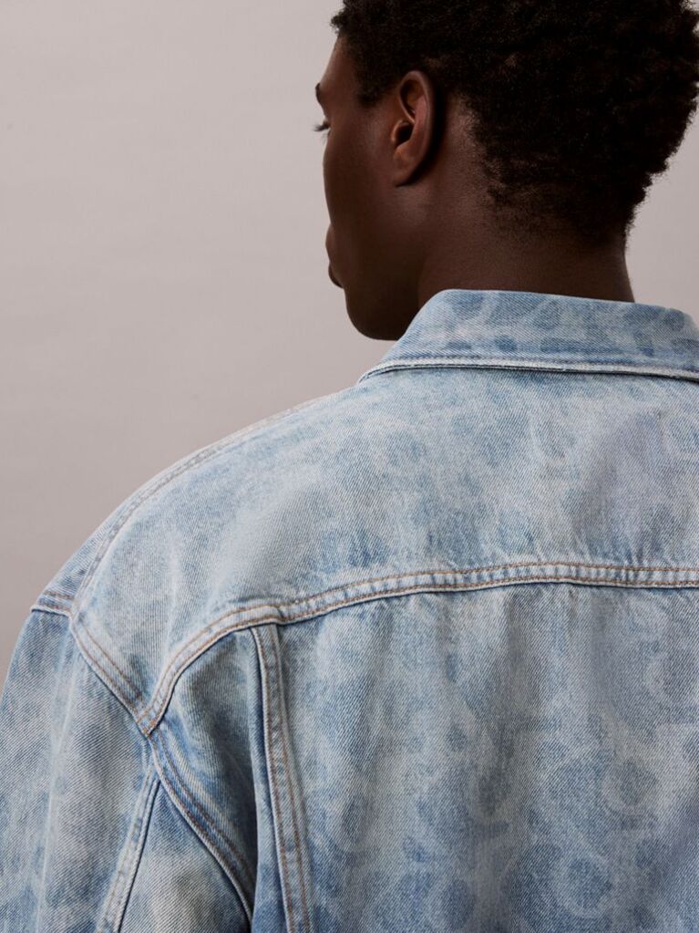 Denim 90s Logo Denim Jacket  Men