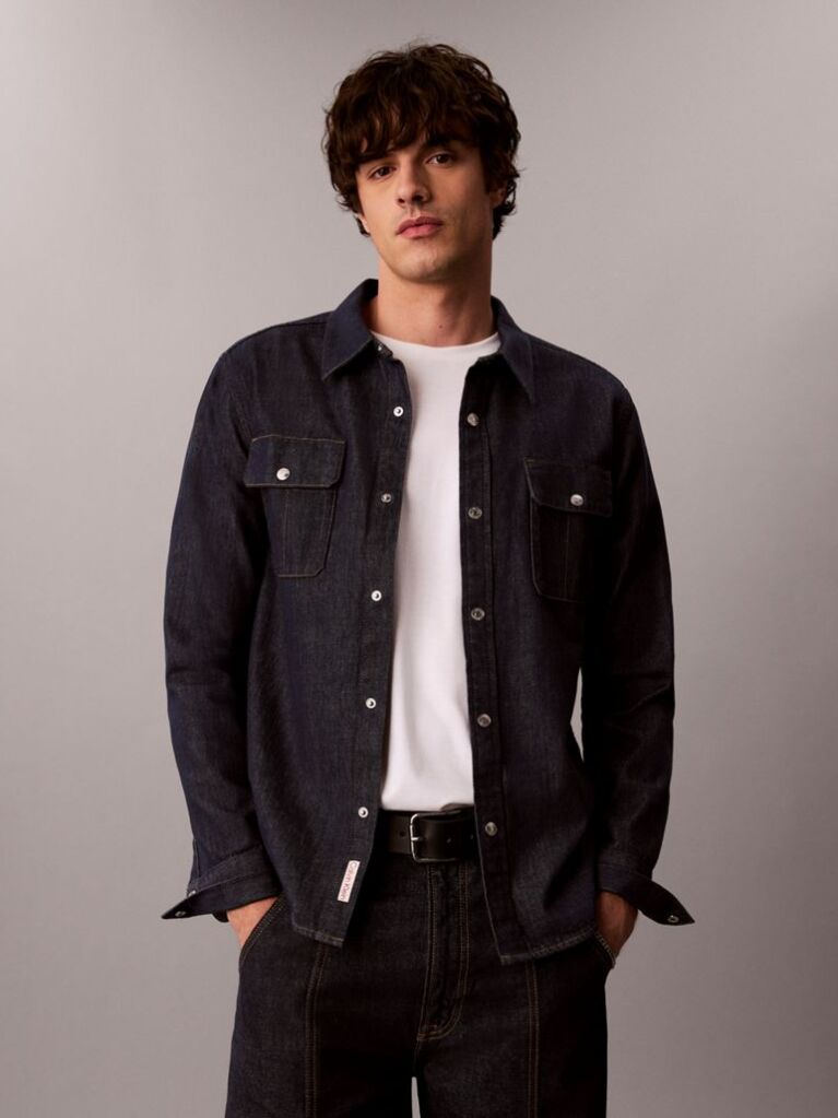 Denim Western Denim Shirt  Men