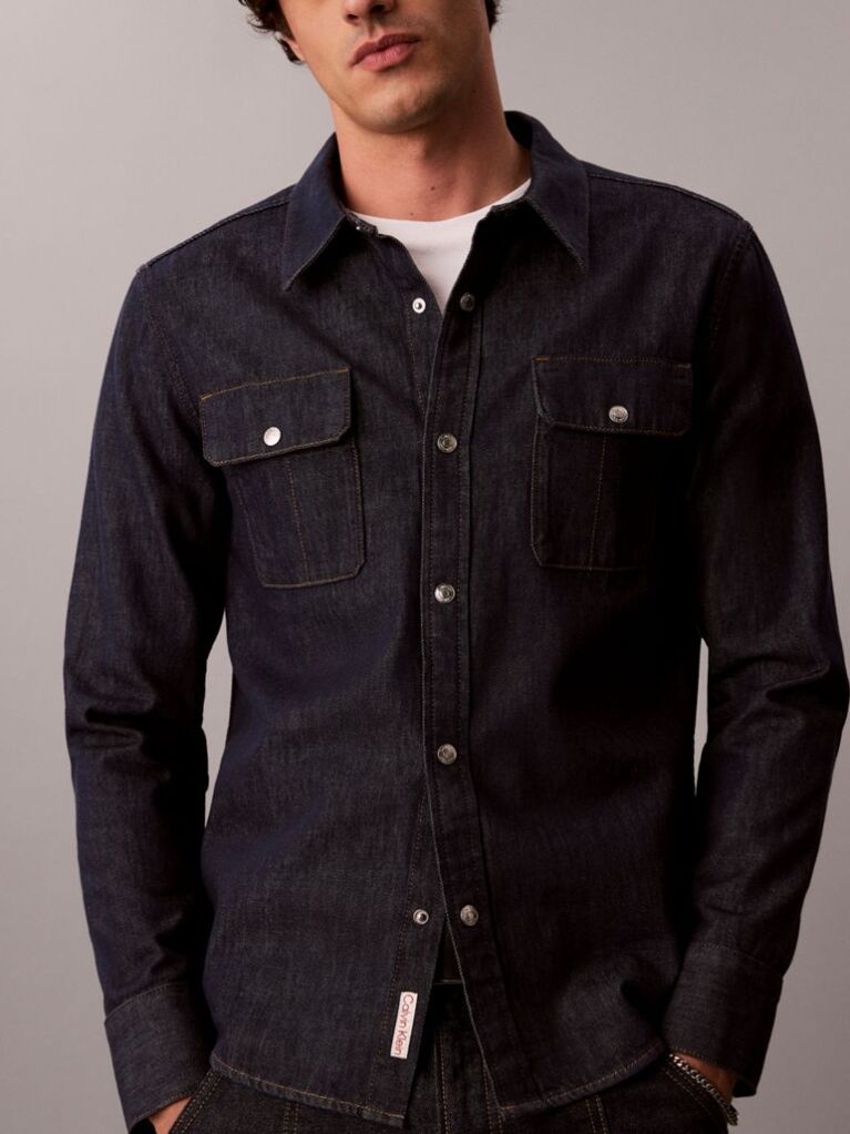 Denim Western Denim Shirt  Men