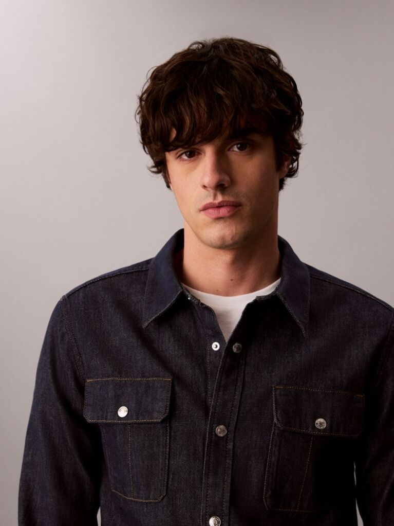 Denim Western Denim Shirt  Men