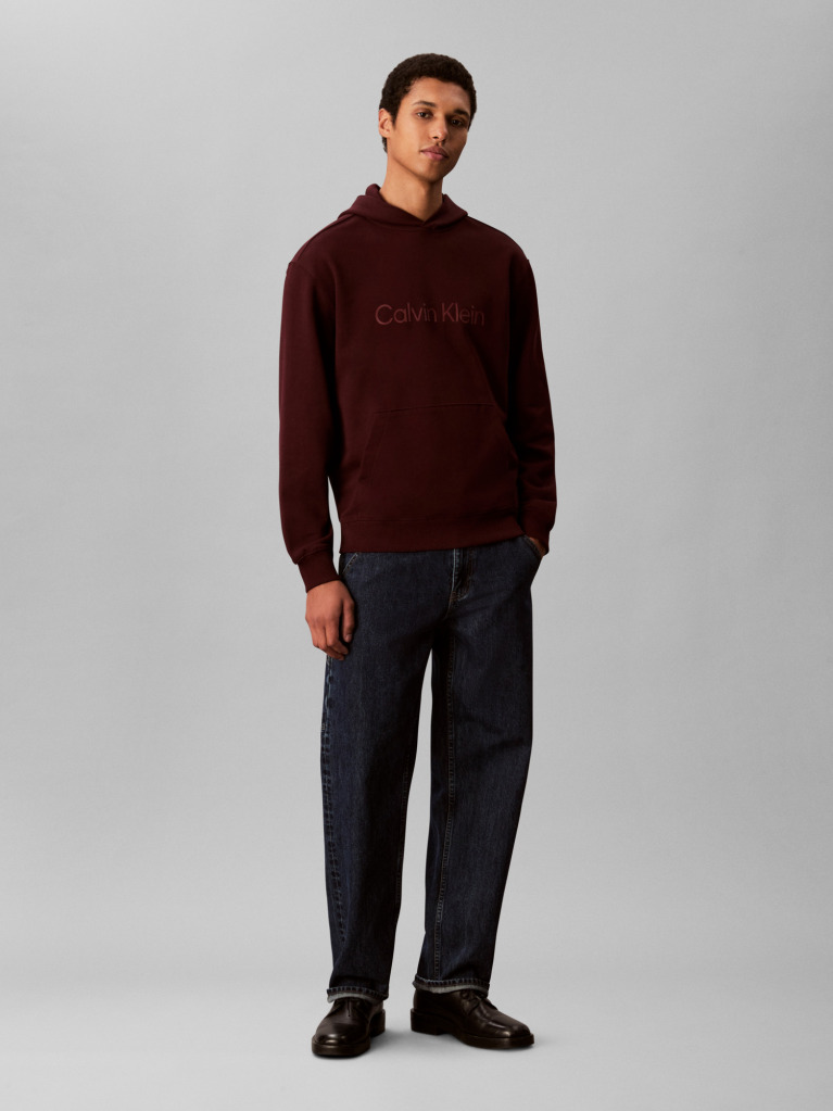 Καφέ Hoodie Με Λογότυπο  Άνδρας
