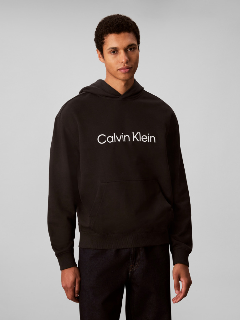 Black Logo Hoodie  Men