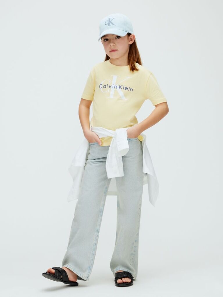 Κίτρινο T-shirt Με Λογότυπο  Παιδικό Unisex
