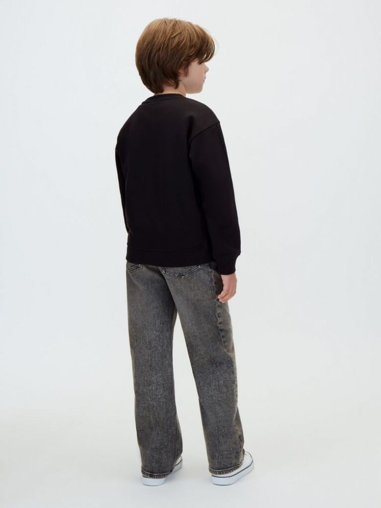 Black Kids' Logo Sweatshirt  Boys