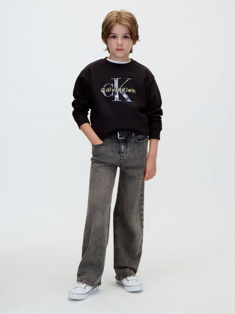 Black Kids' Logo Sweatshirt  Boys
