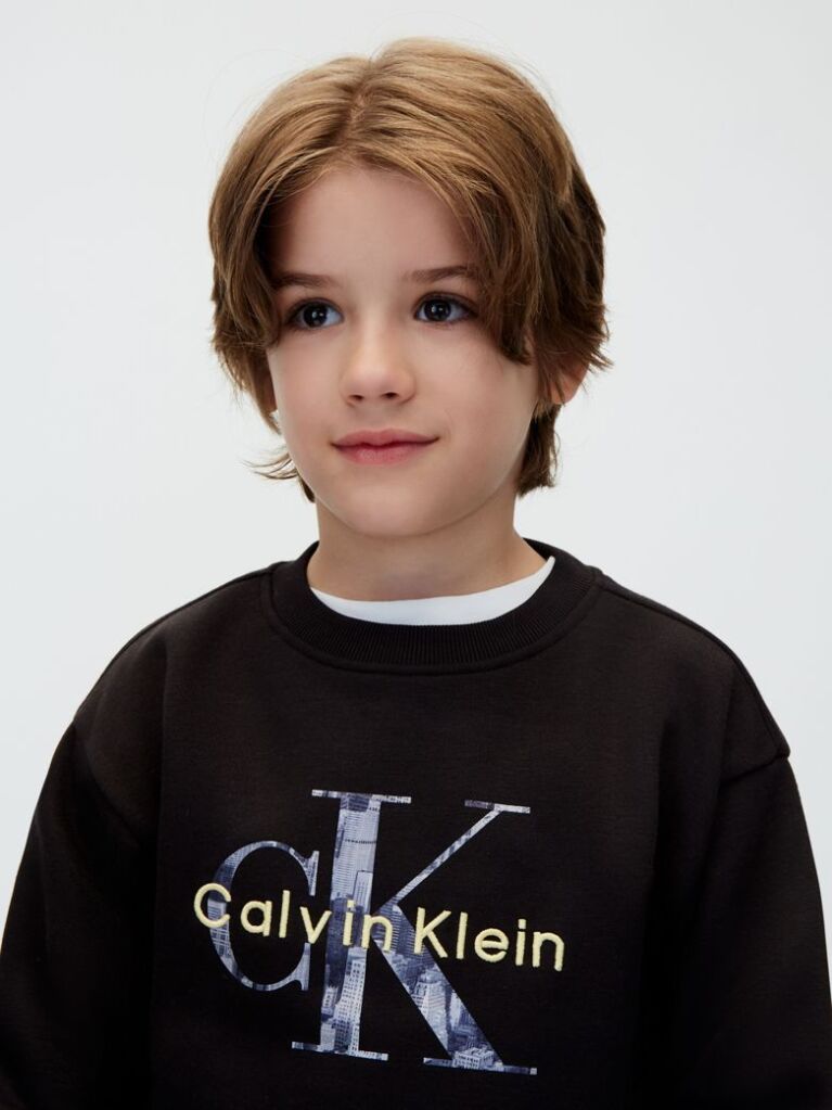 Black Kids' Logo Sweatshirt  Boys
