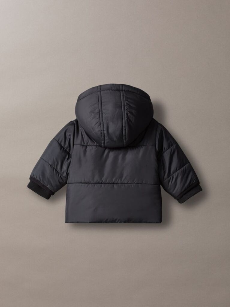 Black Newborn Teddy-Lined Puffer Coat  Newborn