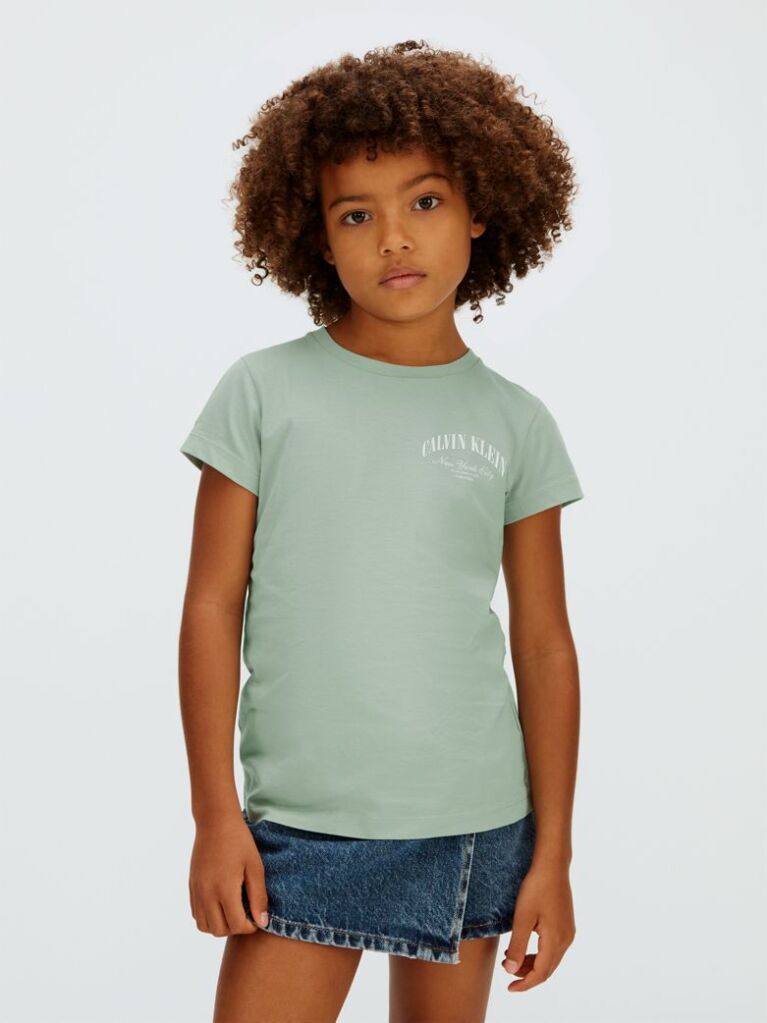 Πράσινο T-shirt Με Λογότυπο Με Slim Γραμμή  Κορίτσι