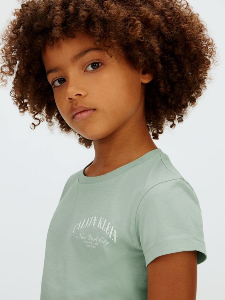 Πράσινο T-shirt Με Λογότυπο Με Slim Γραμμή  Κορίτσι