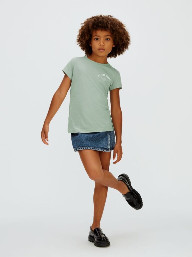 Πράσινο T-shirt Με Λογότυπο Με Slim Γραμμή  Κορίτσι