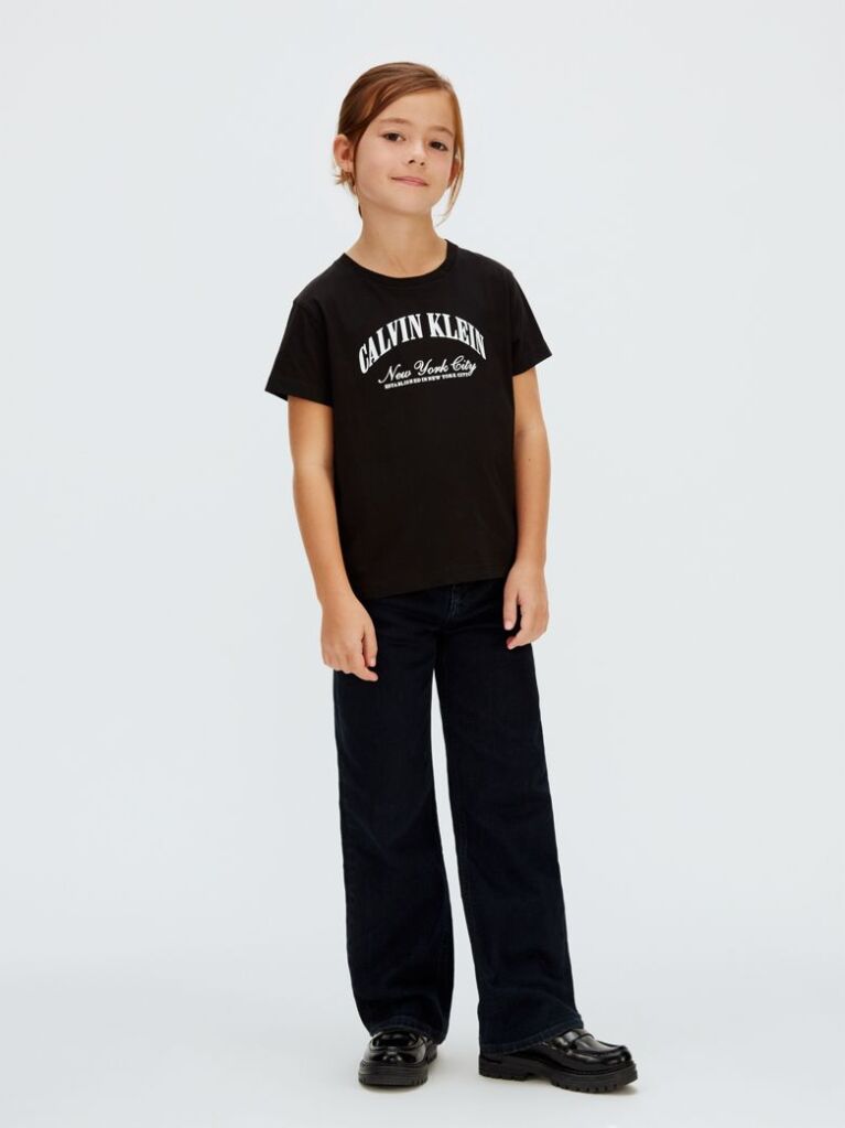 Μαύρο T-shirt Με Λογότυπο  Κορίτσι