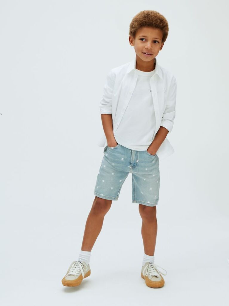 Denim Denim Σορτς Με Print Από Λογότυπο Και Κανονική Γραμμή  Αγόρι