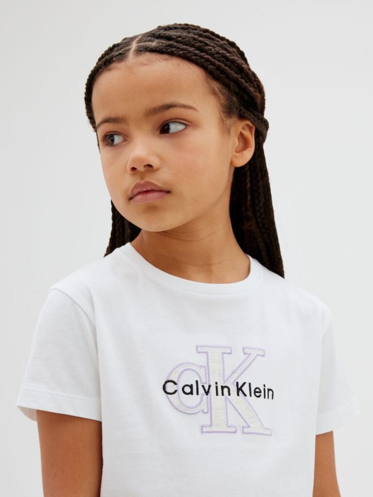 White Kids' Logo T-shirt  Girls
