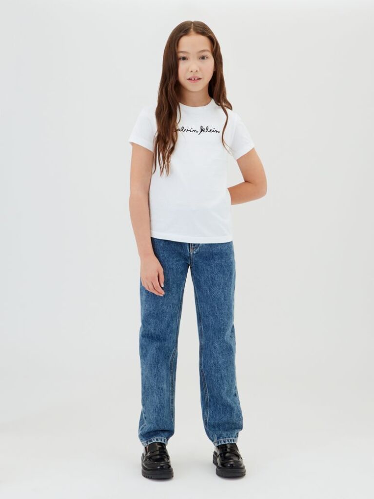 White Kids' Slim Logo T-shirt  Girls