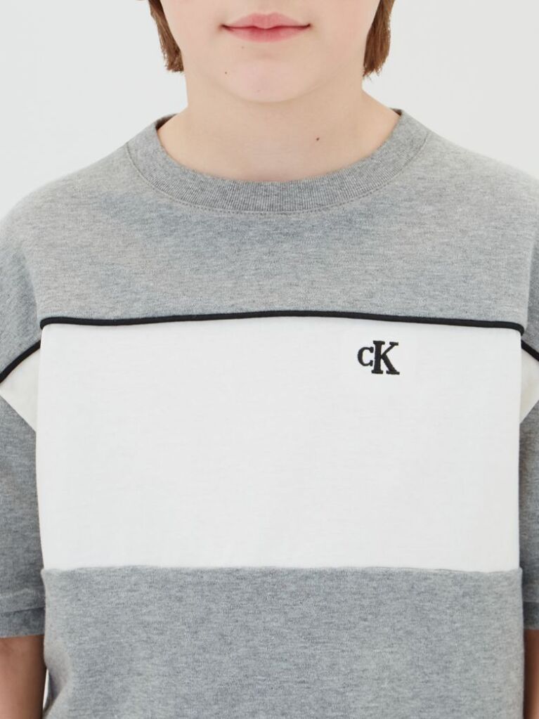 Grey Kids' Colour Block T-shirt  Boys
