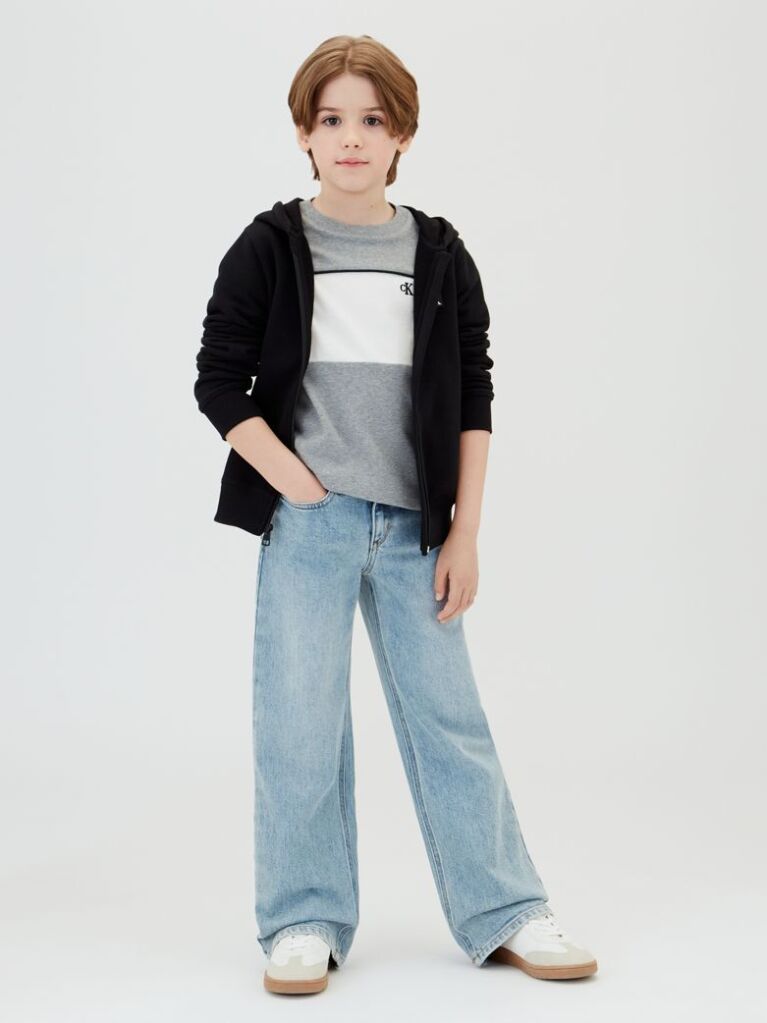 Grey Kids' Colour Block T-shirt  Boys