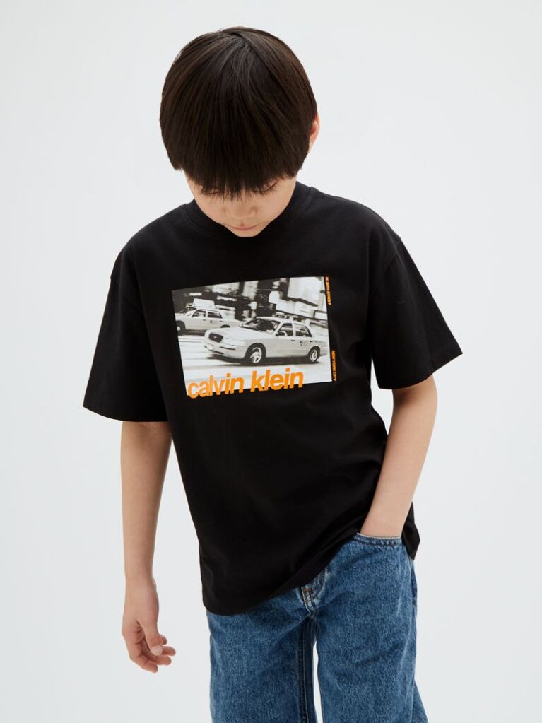 Black Kids' Logo T-shirt  Boys
